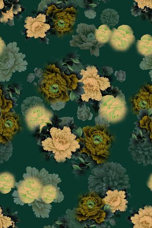 连衣裙印花华亿平台图片