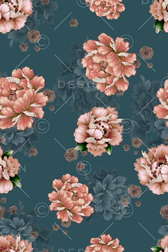 连衣裙印花华亿平台图片