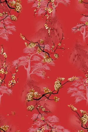 连衣裙印花华亿平台图片