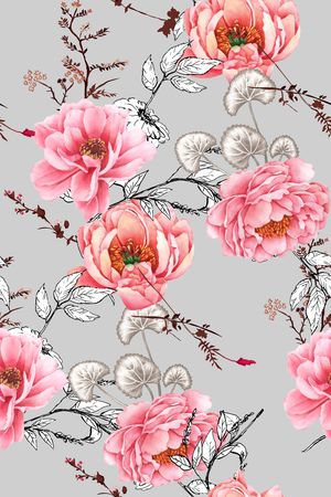 绿植树叶印花华亿平台图片