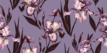 抽象花卉印花华亿平台图片