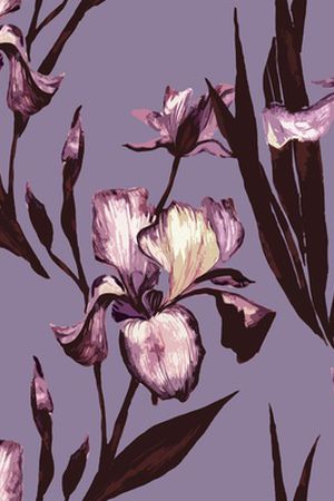 抽象花卉印花华亿平台图片