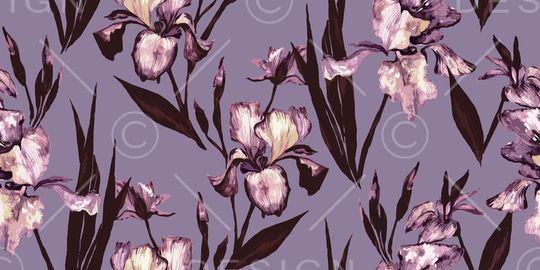 抽象花卉印花华亿平台图片