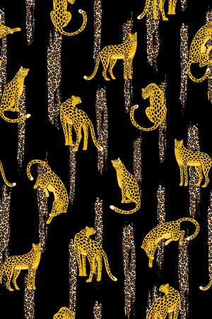 豹纹印花华亿平台图片