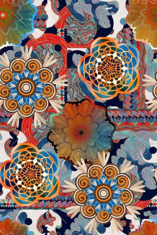 民族风印花华亿平台图片