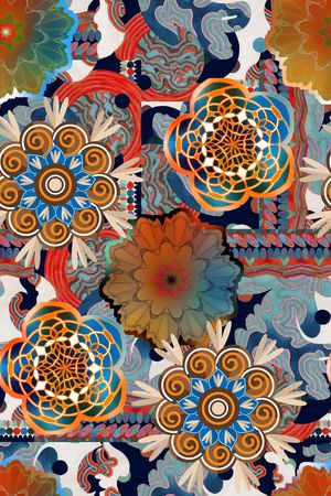 民族风印花华亿平台图片