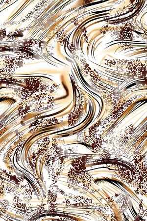 抽象动物纹印花华亿平台图片