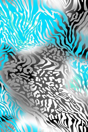 抽象动物纹印花华亿平台图片