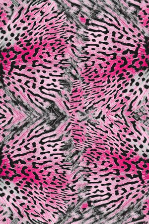 抽象动物纹系列印花华亿平台图片