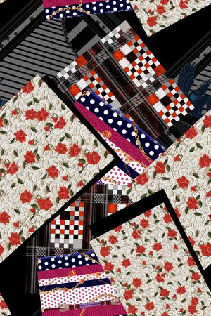 几何印花华亿平台图片