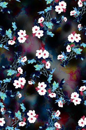 花卉印花华亿平台图片