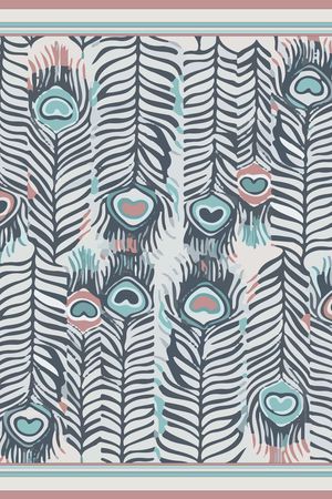 蓝色印花华亿平台图片