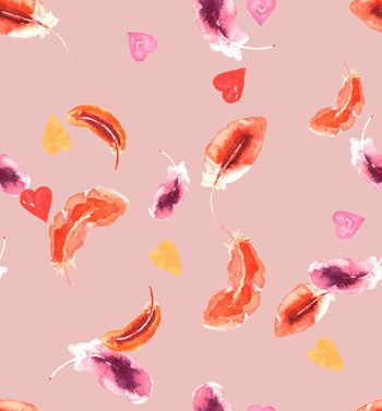 1355882-200826羽毛爱心回路粉红