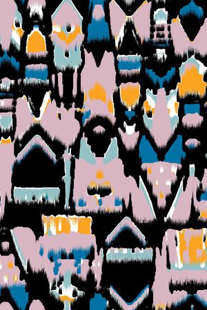 几何花卉印花华亿平台图片