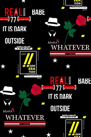 字母印花华亿平台图片