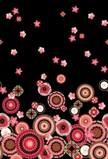 1356116-200827圆形花回路黑色