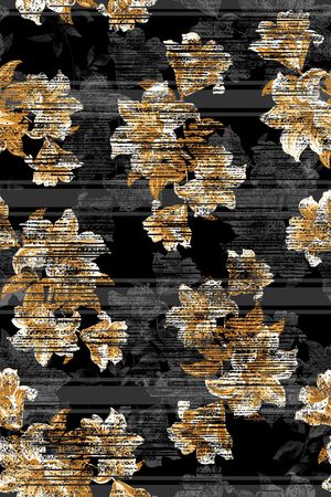 抽象花卉印花华亿平台图片