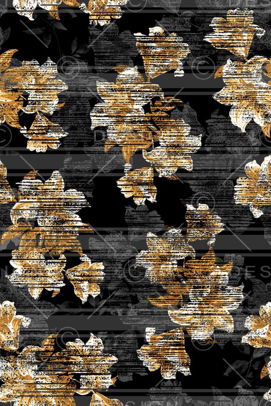 抽象花卉印花华亿平台图片