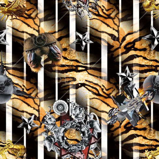 几何印花华亿平台图片