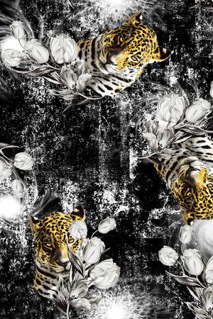 男装满版花印花华亿平台图片