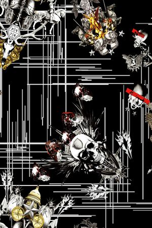 几何印花华亿平台图片