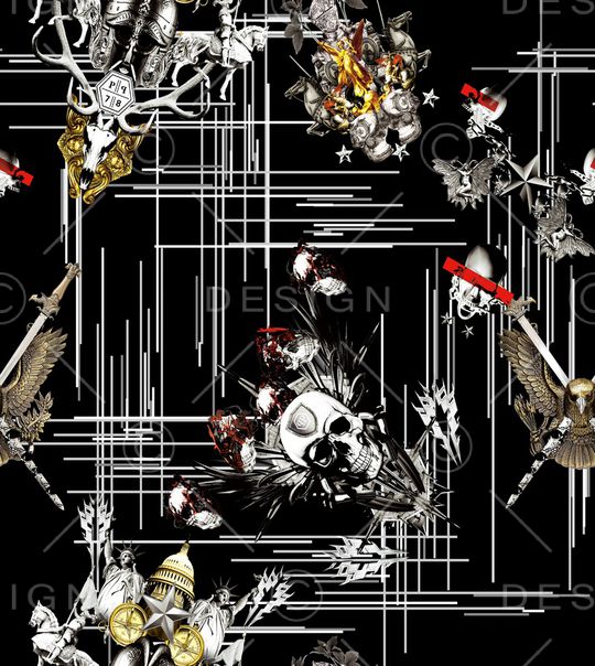 几何印花华亿平台图片