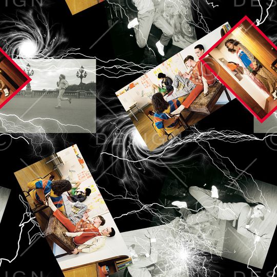 几何印花华亿平台图片