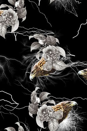 男装满版花印花华亿平台图片