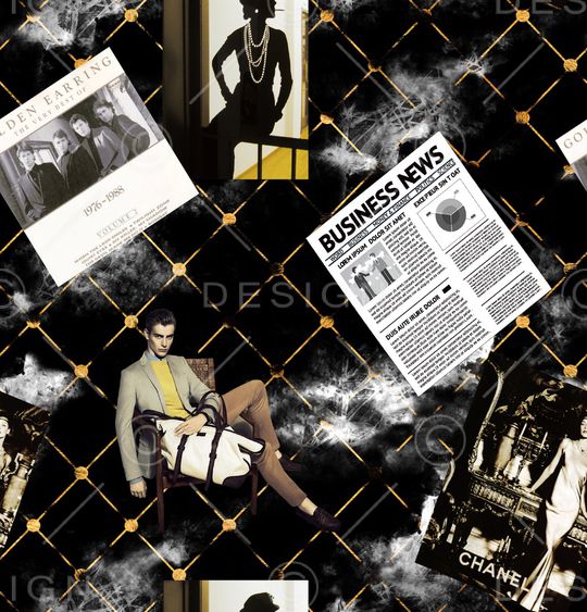 男装满版花印花华亿平台图片