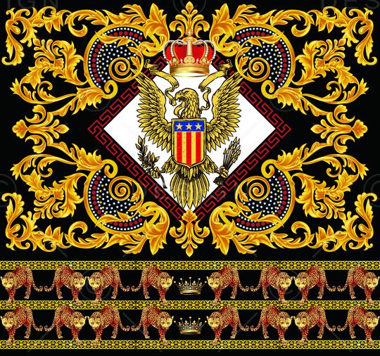 宫廷风印花华亿平台图片