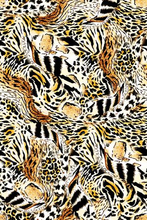 豹纹印花华亿平台图片