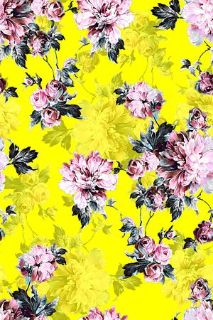 花卉印花华亿平台图片