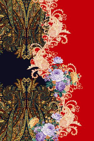 大牌定位花印花华亿平台图片