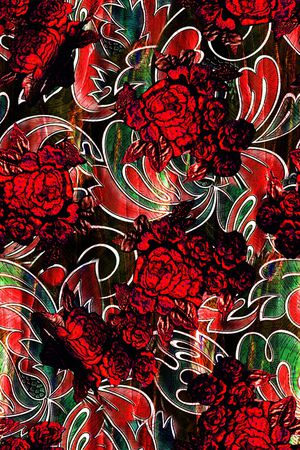 复古印花华亿平台图片