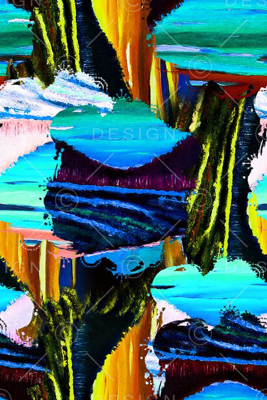 艺术风景印花华亿平台图片