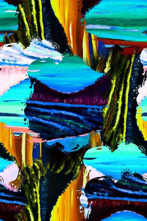 艺术风景印花华亿平台图片