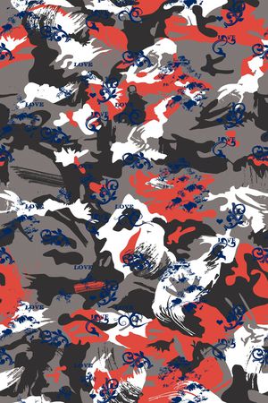 迷彩印花华亿平台图片