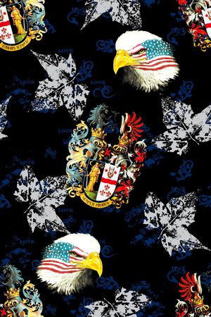 枫叶印花华亿平台图片