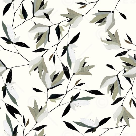 清爽底花卉印花华亿平台图片