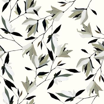 清爽底花卉印花华亿平台图片