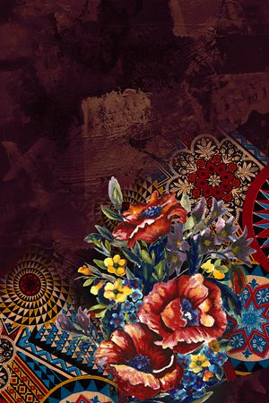 几何印花华亿平台图片