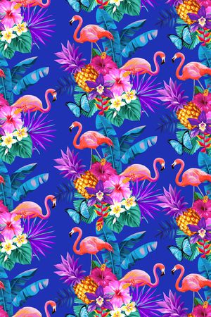 抽象花卉印花华亿平台图片