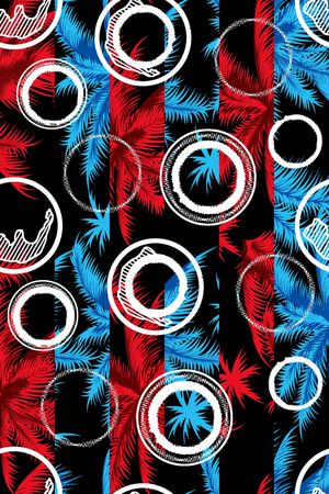 椰子树印花华亿平台图片