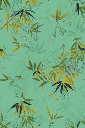 绿植树叶印花华亿平台图片