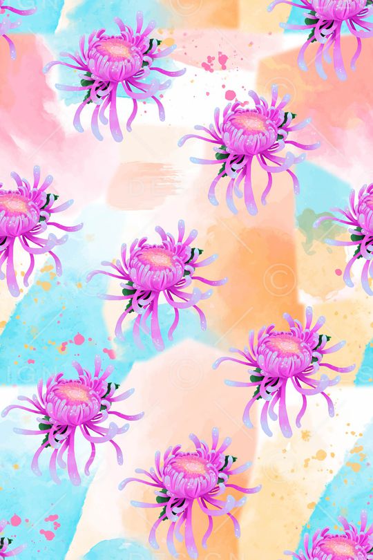 水彩印花华亿平台图片