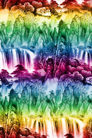 渐变印花华亿平台图片