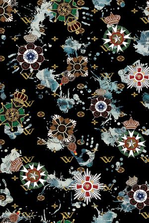 几何印花华亿平台图片