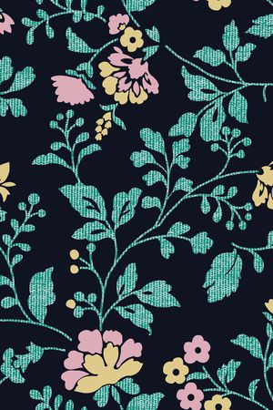 几何花卉印花华亿平台图片