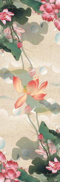 荷花印花华亿平台图片