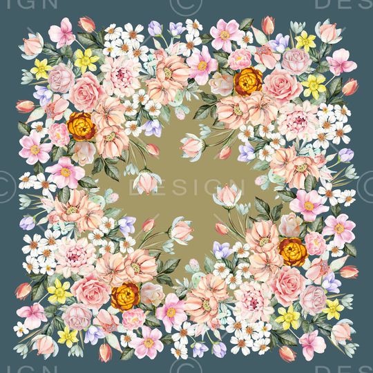 方巾印花华亿平台图片